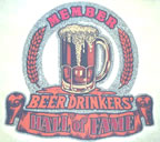 beer drinkers hall of fame vintage t-shirt iron-on