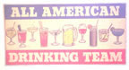 american drinking team vintage t-shirt iron-on