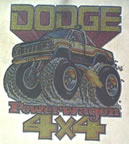 dodge truck 4x4 powerwagon vintage t-shirt iron-on transfer