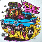 chevy corvette vintage t-shirt iron-on