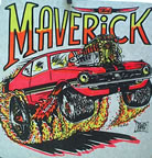 maverick ford vintage t-shirt iron-on