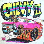 chevy corvette vintage t-shirt iron-on