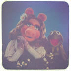 muppets miss piggy kermit vintage t-shirt iron-on
