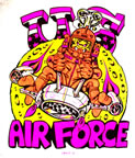 us air force alien vintage t-shirt iron-on