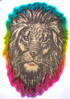 lion vintage t-shirt iron-on