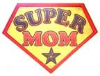 Supermom vintage t-shirt iron-on