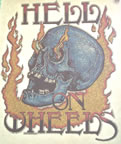 hell on wheels ghost rider vintage t-shirt iron-on heat transfer