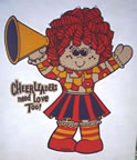 cheerleaders need love too! vintage t-shirt iron-on