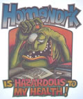 homework is hazardous to my health vintage t-shirt iron-on