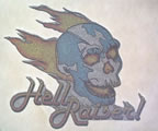 hell raiser vintage t-shirt iron-on
