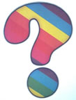 question mark gay vintage t-shirt iron-on heat transfer