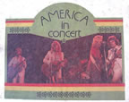 america band 1970's concert vintage t-shirt iron-on