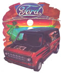 ford van vintage t-shirt iron-on transfer