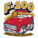 ford f-100 vintage t-shirt iron-on transfer