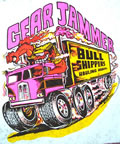 semi truck gear jammer vintage t-shirt iron-on transfer