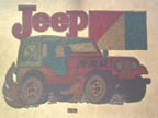 jeep amc vintage t-shirt iron-on transfer