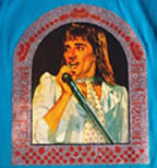 rod stewart live concert vintage 1970's t-shirt iron-on