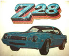 chevy camaro z28 vintage t-shirt iron-on