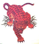 leopard vintage t-shirt iron-on 