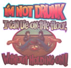 i'm not drunk I can lie on the floor vintage t-shirt iron-on