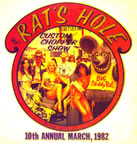 rat's hole custom chopper show vintage t-shirt iron-on