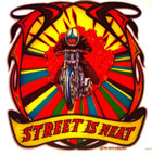 street racing motorcycle vintage 1970's t-shirt iron-on