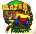 chevy blazer truck vintage t-shirt iron-on 1970's vintage t-shirt iron-on transfer