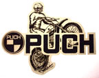 puch motocross motorcycle vintage t-shirt iron-on 1970's