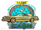 cadillac cash vintage 1970's t-shirt iron-on