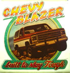 chevy blazer built to stay tough vintage t-shirt iron-on transfer