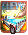 chevy pick-up truck vintage t-shirt iron-on transfer