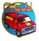 chevy van vintage t-shirt iron-on transfer