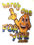 here's one for you middle finger vintage t-shirt iron-on heat transfer