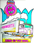 kenworth semi truck vintage t-shirt iron-on transfer