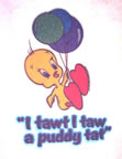 tweety bird vintage t-shirt iron-on