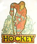 hockey sport 1970's vintage t-shirt iron-on