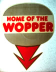 home for the wopper vintage t-shirt iron-on transfer