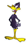 daffy duck vintage t-shirt iron-on unused