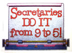 secretaries do it from 9 to 5 vintage t-shirt iron-on