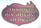 firemen are always in heat Unused Original Vintage T-Shirt Iron-On Heat Transfer
