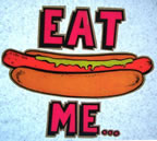 eat me Unused Original Vintage T-Shirt Iron-On Heat Transfer