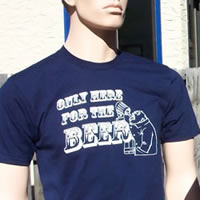 Crushi Vintage Only Here For The Beer T-Shirt