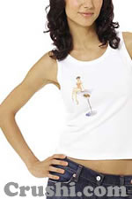 martini glass woman vintage t-shirt iron-on vintage t-shirts iron-ons