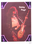 led zeppelin jimmy page vintage 1970's t-shirt iron-on
