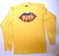 kiss rock band original 1970's vintage t-shirt