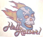 hell raiser vintage t-shirt iron-on heat transfer