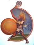 tennis girls 1970's vintage t-shirt iron-on