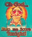 oh god help me score vintage t-shirt iron-on 1970's