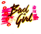 bad girl Unused Original Vintage T-Shirt Iron-On Heat Transfer