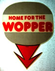 home for the wopper vintage t-shirt iron-on transfer